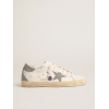 Женские кеды Golden Goose Super Star With Silver Swarovski Crystal Star And Heel Tab