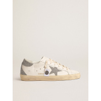 Golden Goose Super Star With Silver Swarovski Crystal Star And Heel Tab