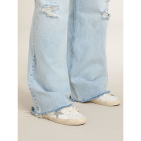 Golden Goose Super Star With Silver Swarovski Crystal Star And Heel Tab