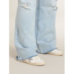 Golden Goose Super Star With Silver Swarovski Crystal Star And Heel Tab