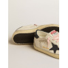 Женские кеды Golden Goose Super Star Ltd With Blue Leather Star And Decorative Studs