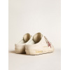 Женские кеды Golden Goose Bio-Based Super Star Sabot With Pink Glitter Star And Suede Toe