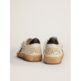 Golden Goose Ball Star With Leopard Print Pony Skin Star And Black Heel Tab