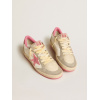 Женские кеды Golden Goose Ball Star Ltd In Nappa With Pink Suede Star And Dove-Gray Inserts