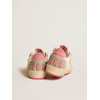 Женские кеды Golden Goose Ball Star Ltd In Nappa With Pink Suede Star And Dove-Gray Inserts