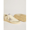 Женские кеды Golden Goose Ball Star With Silver Swarovski Micro-Crystal Star And Metallic Silver Leather Heel Tab