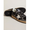 Женские кеды Golden Goose Ball Star In Glitter With Leather Star And Metallic Leather Heel Tab