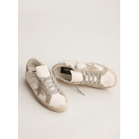 Golden Goose Super Star in Grey Suede With Grey Star and Grey Heel Tab