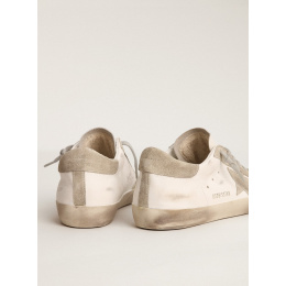 Golden Goose Mens Super Star Sneakers in Grey Suede With Grey Star and Grey Heel Tab