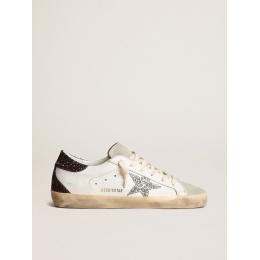 Golden Goose Super Star Wmns White Silver Black Glitter