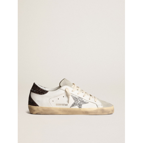 Женские кеды Golden Goose Super Star Wmns White Silver Black Glitter