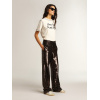 Женские кеды Golden Goose Super Star Wmns White Silver Black Glitter