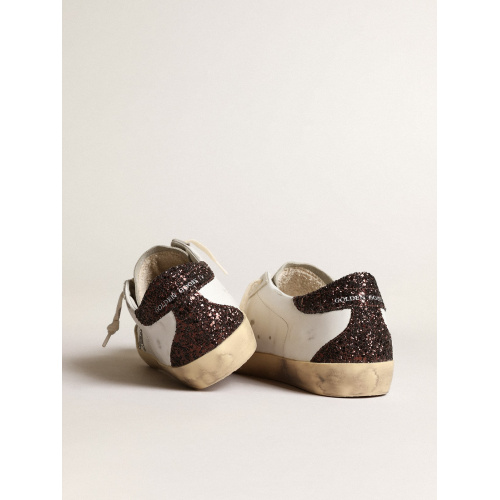 Женские кеды Golden Goose Super Star Wmns White Silver Black Glitter