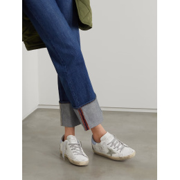 Golden Goose Super Star Sky Blue Heel Tab