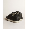 Женские кеды Golden Goose Super Star In Black Nappa With Black Star And Glitter Heel Tab
