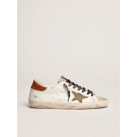 Golden Goose Super Star Olive Green Canvas Star