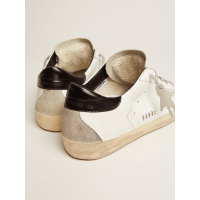 Golden Goose Super Star Black Heel Tab And Metal Stud Lettering
