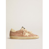 Женские кеды Golden Goose Super Star Suede Powder-Pink Love