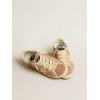 Женские кеды Golden Goose Super Star Suede Powder-Pink Love