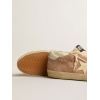 Женские кеды Golden Goose Super Star Suede Powder-Pink Love