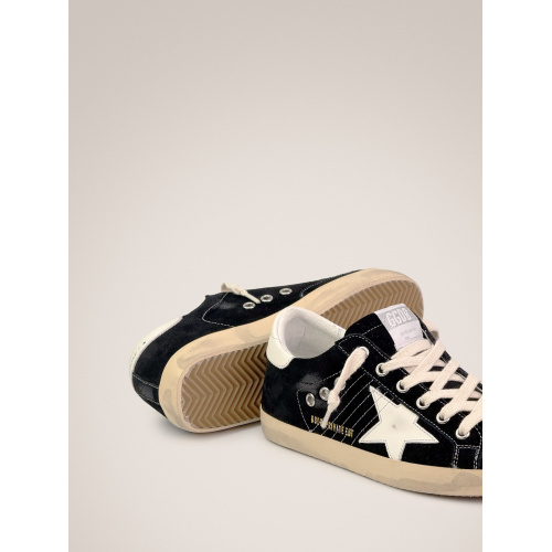 Женские кеды Golden Goose Super Star Suede Black