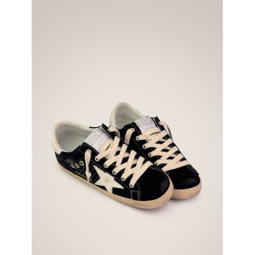 Женские кеды Golden Goose Super Star Suede Black