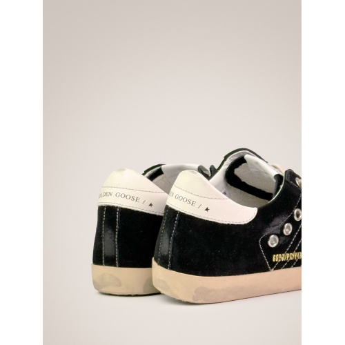 Женские кеды Golden Goose Super Star Suede Black