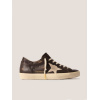 Женские кеды Golden Goose Super Star Brown Croco-Print