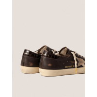 Golden Goose Super Star Brown Croco-Print