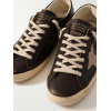 Женские кеды Golden Goose Super Star Brown Croco-Print