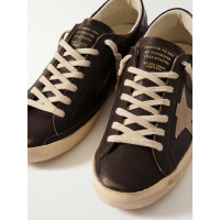 Golden Goose Super Star Brown Croco-Print