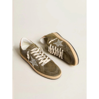Golden Goose Ball Star Suede Khaki