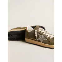 Golden Goose Ball Star Suede Khaki