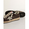 Женские кеды Golden Goose Ball Star Suede Brown