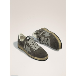 Golden Goose Mens Ball Star Grey Cream