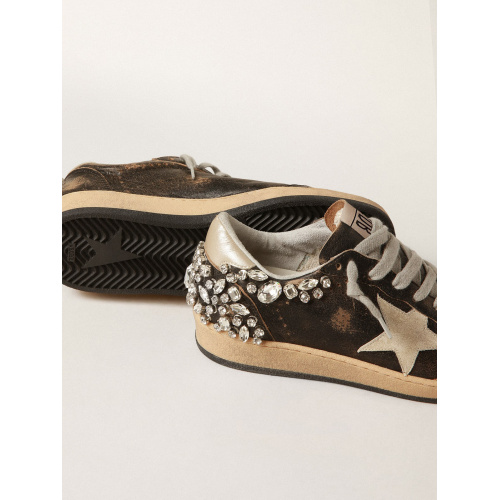 Женские кеды Golden Goose Ball Star Crystals Decoration