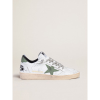 Golden Goose Mens Ball Star Green Star