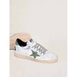 Golden Goose Mens Ball Star Green Star