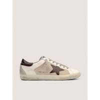 Golden Goose Mens Super Star Brown Star