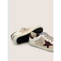 Golden Goose Mens Super Star Brown Star