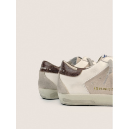 Golden Goose Mens Super Star Brown Star