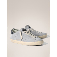 Golden Goose Mens Super Star Suede Blue