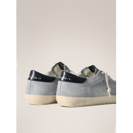 Golden Goose Mens Super Star Suede Blue