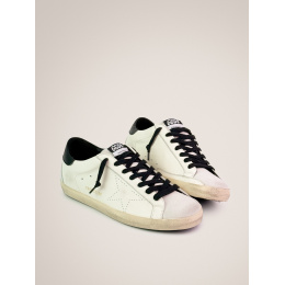 Golden Goose Mens Super Star Perforated Star