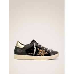 Golden Goose Super Star Black Leo Star