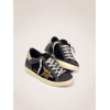 Женские кеды Golden Goose Super Star Black Leo Star