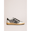 Женские кеды Golden Goose Ball Star Gray Nappa Black Star