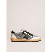 Golden Goose Ball Star Gray Nappa Black Star