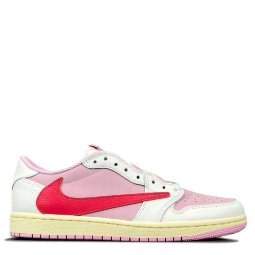 Женские кроссовки Travis Scott x Air Jordan 1 OG Sail Tropical Pink