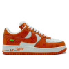 Мужские кроссовки Louis Vuitton x Nike Air Force 1 Low White Orange